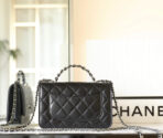 CC WOC 19 BLACK LAMBSKIN SILVER HARDWARE - Image 6