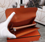 HM CLUTCH CONSTANCE 20.5 ORANGE  SILVER HARDWARE - Image 3