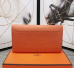 HM CLUTCH CONSTANCE 20.5 ORANGE  SILVER HARDWARE - Image 6