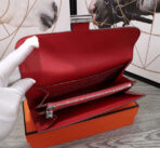HM CLUTCH CONSTANCE 20.5 RED  SILVER HARDWARE - Image 4