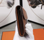 HM CLUTCH CONSTANCE 20.5 BROWN  SILVER HARDWARE - Image 9