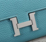 HM CLUTCH CONSTANCE 20.5 SAPPHIRE  SILVER HARDWARE - Image 7
