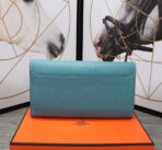 HM CLUTCH CONSTANCE 20.5 SAPPHIRE  SILVER HARDWARE - Image 5