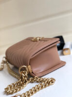 CC MEDIUM 25 BOY BAG IN ASH BROWN LAMBSKIN SILVER HARDWARE - Image 9