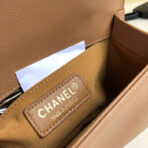 CC MEDIUM 25 BOY BAG IN ASH BROWN LAMBSKIN SILVER HARDWARE - Image 8