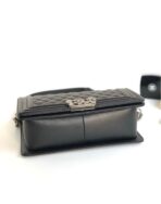 CC MEDIUM 25 BOY BAG IN BLACK  SILVER HARDWARE - Image 8