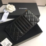 CC MOBILE PURSE 19.5 BLACK GRAINED CALFSKIN GOLD ICON - Image 4