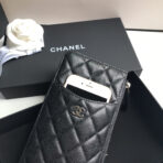 CC MOBILE PURSE 19.5 BLACK GRAINED CALFSKIN ICON - Image 3