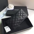 CC MOBILE PURSE 19.5 BLACK GRAINED CALFSKIN ICON - Image 2