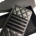 CC MOBILE PURSE 19.5 BLACK GRAINED CALFSKIN ICON - Image 6