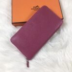 HM SILK'IN CLASSIC WALLET 20 BURGUNDY GRAINED