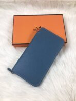 HM SILK'IN CLASSIC WALLET 20 CERULEAN GRAINED - Image 5