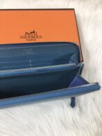 HM SILK'IN CLASSIC WALLET 20 CERULEAN GRAINED - Image 6