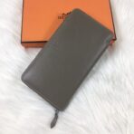 HM SILK'IN CLASSIC WALLET 20 GRAY GRAINED