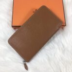 HM SILK'IN CLASSIC WALLET 20 BROWN GRAINED