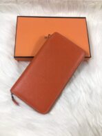 HM SILK'IN CLASSIC WALLET 20 ORANGE GRAINED - Image 5