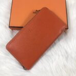 HM SILK'IN CLASSIC WALLET 20 ORANGE GRAINED
