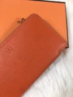 HM SILK'IN CLASSIC WALLET 20 ORANGE GRAINED - Image 4