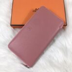 HM SILK'IN CLASSIC WALLET 20 LIGHT PINK GRAINED