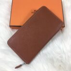 HM SILK'IN CLASSIC WALLET 20 RUSSET GRAINED