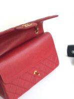 FLAP BAG JUMBO 30CM RED CAVIAR GOLD HARDWARE - Image 10