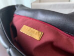 19 FLAP BAG 30 BLACK GOATSKIN GOLD HARDWARE - Image 7