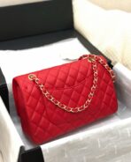 FLAP BAG MEDIUM 25CM RED CAVIAR GOLD HARDWARE - Image 5
