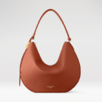 LOW KEY COOKIE MM 32 IN COGNAC BROWN CALFSKIN GOLD HARDWARE - Image 2