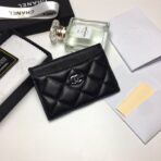 CC CARD HOLDER 11.2 BLACK CALFSKIN SILVER ICON - Image 2