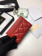 CC CARD HOLDER 11.2 RED CALFSKIN SILVER ICON - Image 7