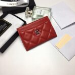 CC CARD HOLDER 11.2 RED CALFSKIN SILVER ICON - Image 2