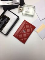 CC CARD HOLDER 11.2 RED CALFSKIN SILVER ICON - Image 6
