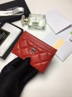 CC CARD HOLDER 11.2 RED CALFSKIN SILVER ICON - Image 3