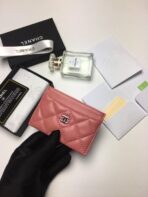 CC CARD HOLDER 11.2 CORAL CALFSKIN SILVER ICON - Image 3