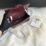 CC MINI 20 BAG IN RED BROWN CALFSKIN GOLD HARDWARE - Image 5