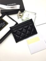 CC BOY CARD HOLDER 11.2 BLACK CALFSKIN GOLD ICON - Image 4