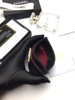 CC BOY CARD HOLDER 11.2 BLACK CALFSKIN GOLD ICON - Image 6