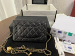 CLASSIC WOC 19CM BLACK LAMBSKIN GOLD HARDWARE - Image 4