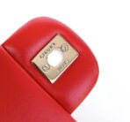 MINI RECTANGLE FLAP BAG 20CM RED PATENT CALFSKIN SILVER HARDWARE - Image 3