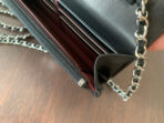 CC MINI 19 CLASSIC WALLET WITH STRAP IN BLACK LAMBSKIN WITH SILVER HARDWARE - Image 9