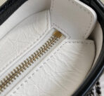 CC GABRIELLE MINI 20 HOBO BAG IN WHITE MIX BLACK CALFSKIN - Image 4