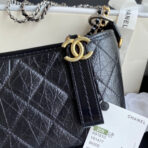 CC ABRIELLE MINI 20 HOBO BAG IN BLACK CALFSKIN - Image 4