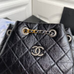 CC GRABRIELLE SMALL 24 BACKPACK IN BLACK CALFSKIN - Image 4