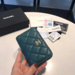 CC ZIPPED CAVIAR PURSE 11 OCEAN CALFSKIN GOLD ICON - Image 5