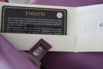 19 FLAP BAG 30 PURPLE GOATSKIN GOLD HARDWARE - Image 9