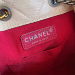 CC GRABRIELLE SMALL 24 BACKPACK IN ALMOND BEIGE MIX BLACK CALFSKIN - Image 9