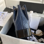 CC GRABRIELLE SMALL 24 BACKPACK IN MIDNIGHT BLUE MIX BLACK CALFSKIN - Image 4