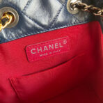 CC GRABRIELLE SMALL 24 BACKPACK IN MIDNIGHT BLUE MIX BLACK CALFSKIN - Image 9