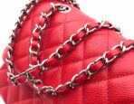 FLAP BAG MEDIUM 25CM RED CAVIAR SILVER HARDWARE - Image 7