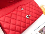 FLAP BAG MEDIUM 25CM RED CAVIAR SILVER HARDWARE - Image 8